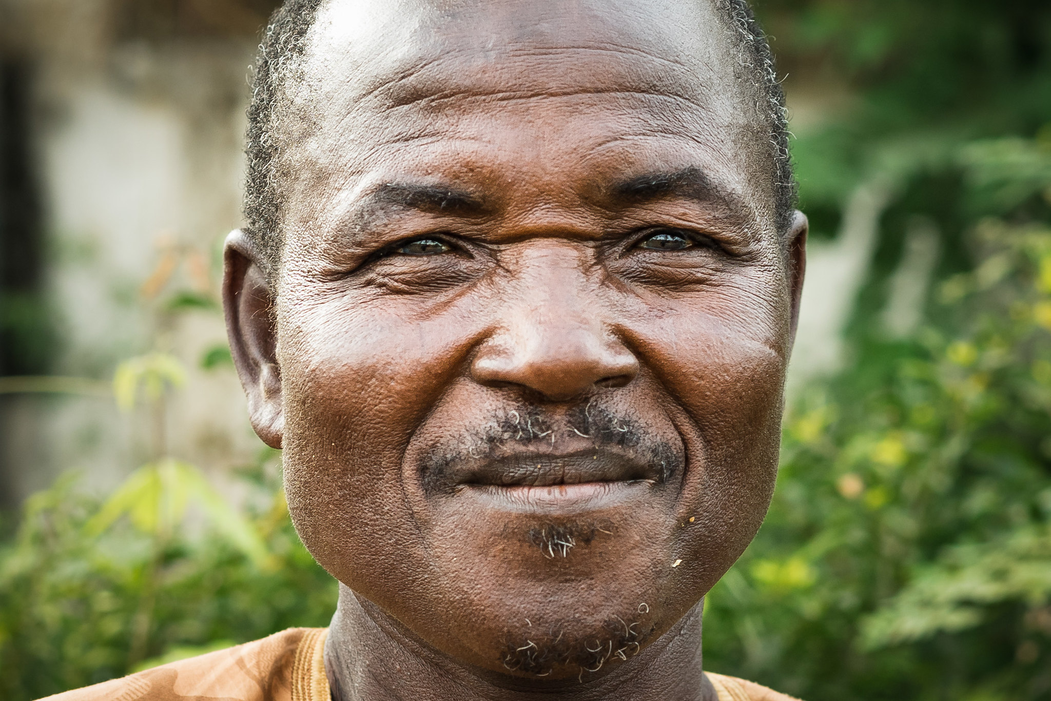 Aged African man